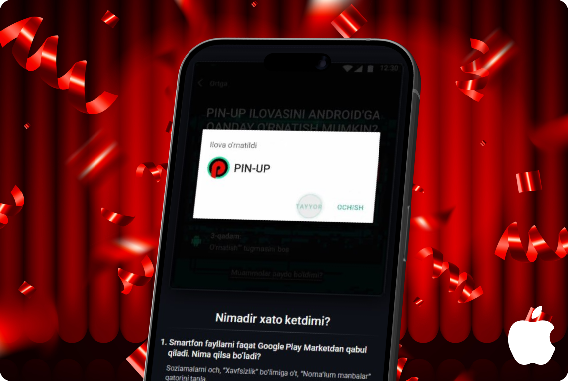 Pin-Up iOS'da ilovani o'rnatish